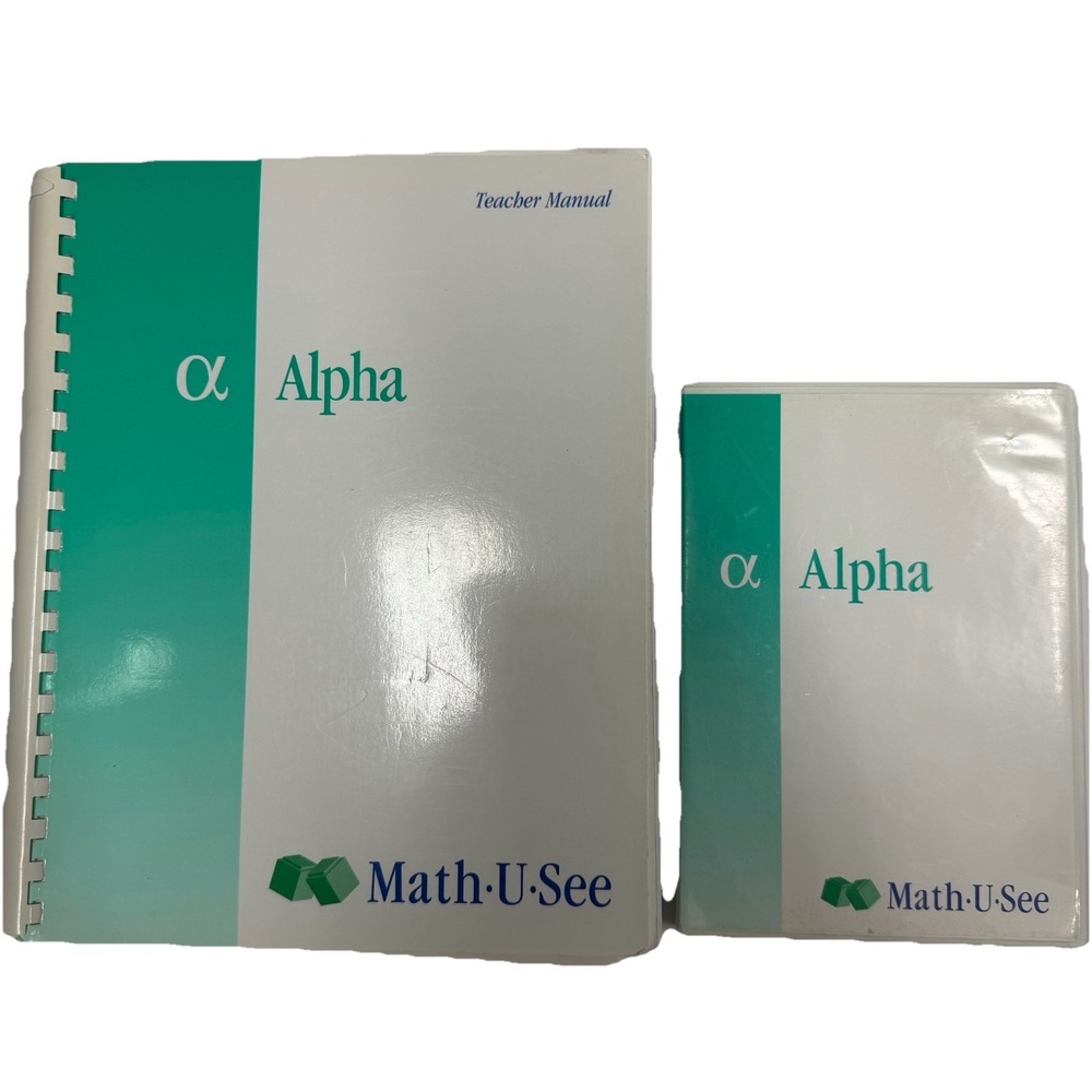 Math U See Alpha Instruction Set-Teacher Manual & DVD Single Digit Add/Subtract